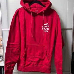 Anti Social Social Club Red Hoodie